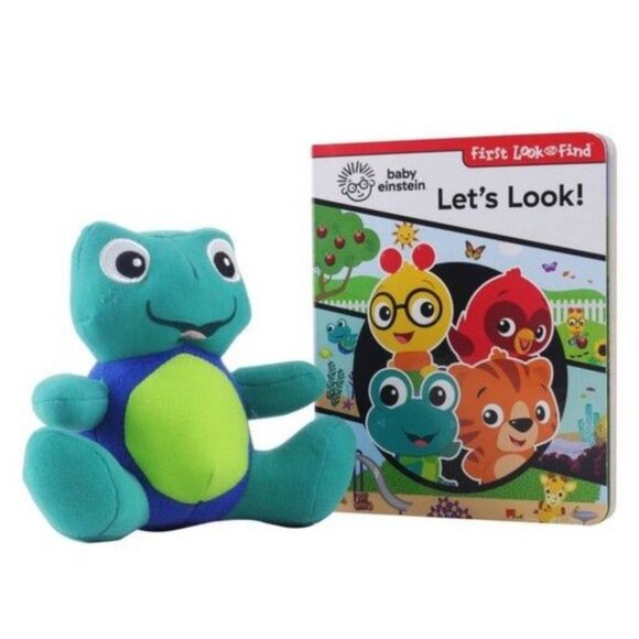 Baby Einstein First Look and Find Neptune Turtle - Book Box and Plush Set (Board - Picture 6 of 7
